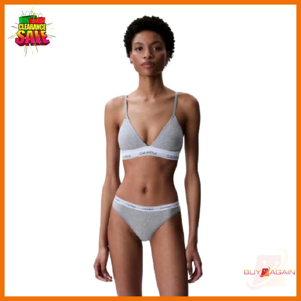 Lightly Lined Triangle Wireless Bralette Cotton M… - image 1